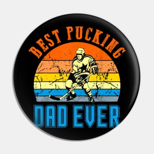 Best Pucking Dad Vintage Retro Fathers Day Gift Pin