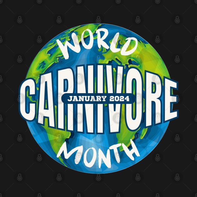 World Carnivore Month January 2024 by Uncle Chris Designs