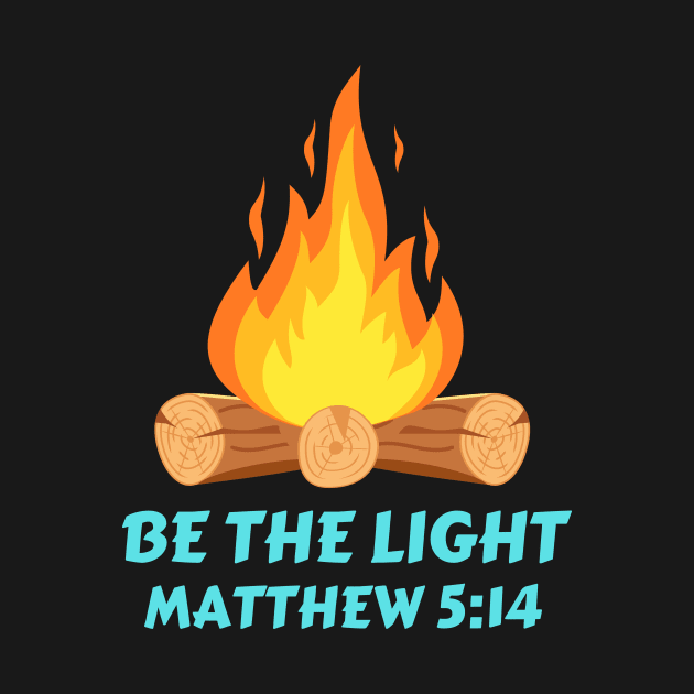 Be The Light | Christian Typography by All Things Gospel