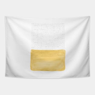 Mustard shape and dots Tapestry