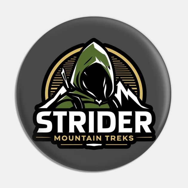 Strider Mountain Treks - Hiking - Fantasy Pin by Fenay-Designs