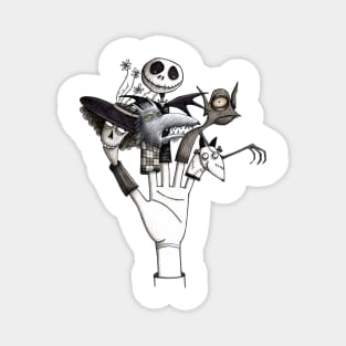 Tim Burton Tribute - Nightmare Before Christmas - Corpse Bride - Frankenweenie Magnet