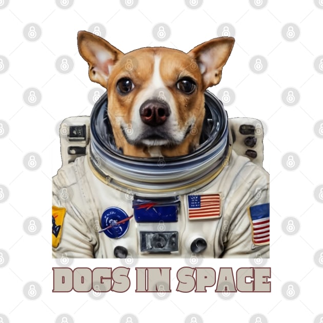 Dogs In Space Dog Lover Astronaut Animal Dog Lover Dog Owner Space Enthusiast Gift for Dog Dad Mum by DeanWardDesigns