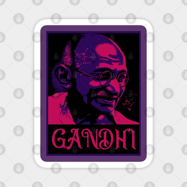 Gandhi Meditation Magnet by CTShirts