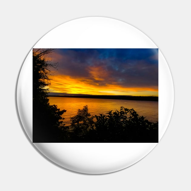 Sunrise on Lake Gogebic Pin by Isla Creek Casuals