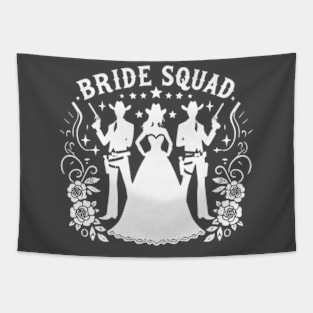 Bride Squad Cowgirl Bachelorette Tapestry