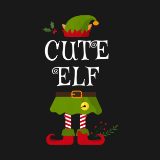 Cute Elf Shirt , Family Matching Group Christmas Shirt, Matching T Shirt for Family, Family Reunion Shirts T-Shirt