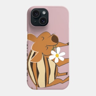 Little boar with a flower #3 Phone Case