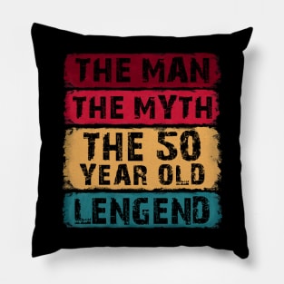 50th Birthday 50 Year Old Gifts Legend Limited Edition Pillow