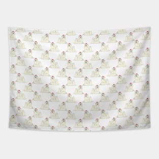 Watercolor Maltese Pattern Tapestry