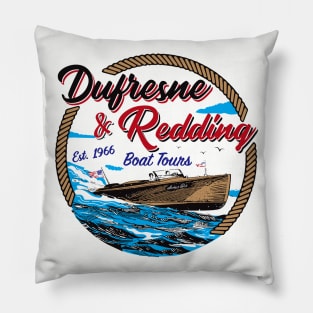 Dufresne & Redding Classic Boat Tours Color Souvenir Gift Pillow