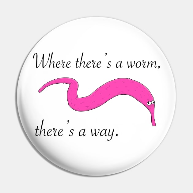 Worm on a String Pin by bacoutfitters