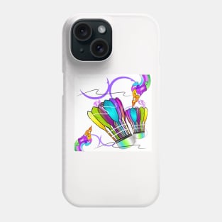 T-shirt badminton sport art brush style Phone Case