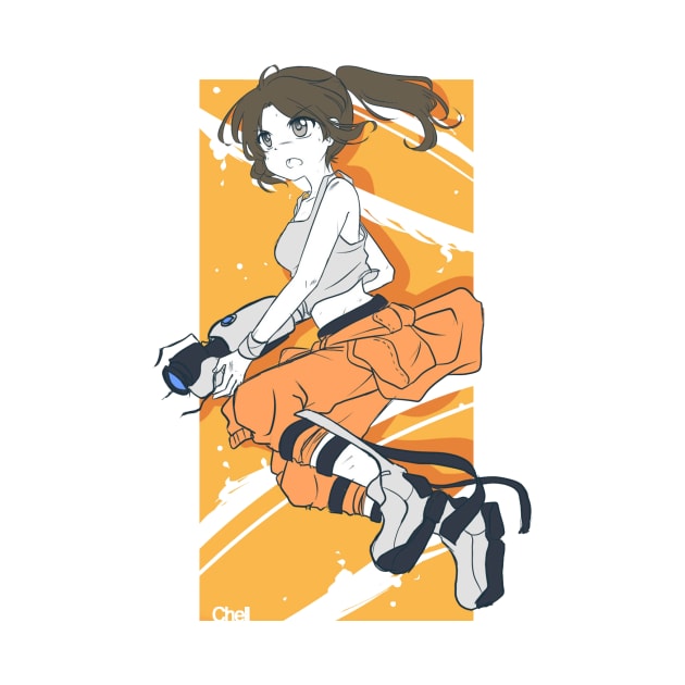 Anime Chell from Portal by Greenhouse