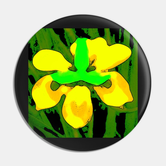 Yellow Flower Bloom Pin by CarloVaro