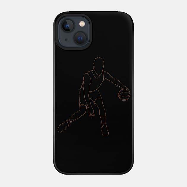 Devin Booker Minimalist Line Art Phoenix Basketball - Devin Booker - Phone Case