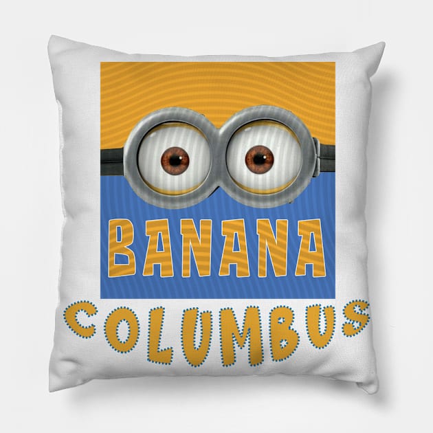 DESPICABLE MINION AMERICA COLUMBUS Pillow by LuckYA