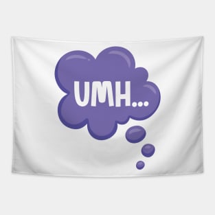 UMH... Thinking Speech Bubble Tapestry
