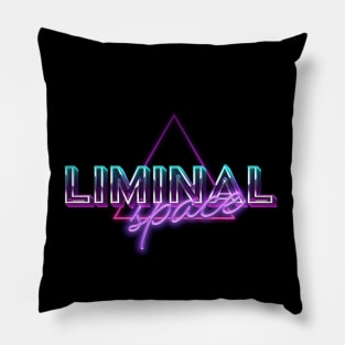 Liminal Space Retro Graphic Pillow