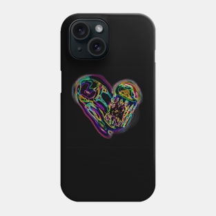 Glowing Jellyfish Outline Phone Case