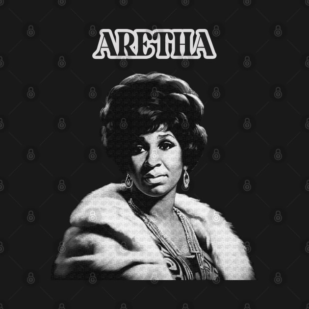 Aretha Franklin - Retro Soul Fan Design by Moulezitouna