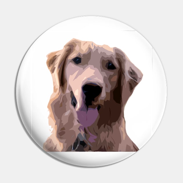 Golden Retriever Dog Pin by CarloVaro