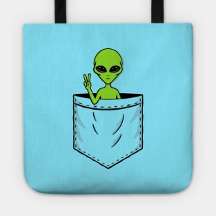 Alien pocket Tote