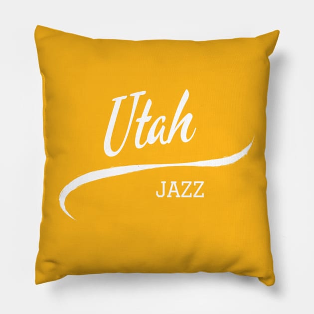 Jazz Retro Pillow by CityTeeDesigns