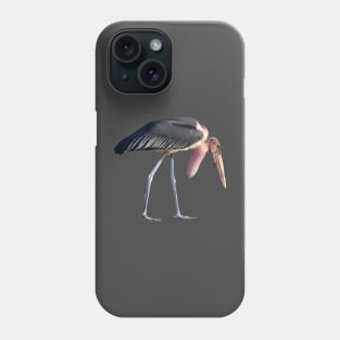 Marabou wading scavenger stork African Ugly Bird Africa Phone Case