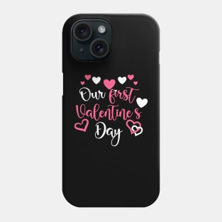 Our First Valentines Day Together 2024 Matching Couple Phone Case