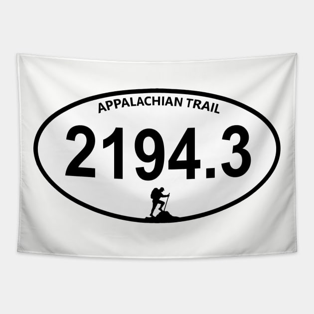 Appalachian Trail total Mileage Marathon style 2194.3k miles Tapestry by Deedy Studio