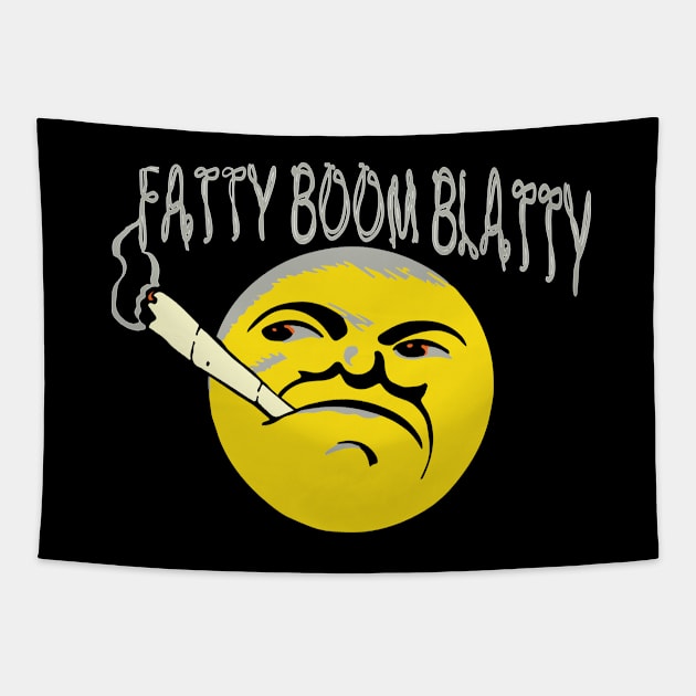 fatty boom blatty Tapestry by retroracing