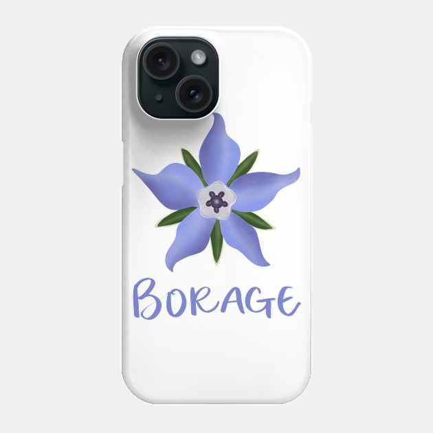 Borage Phone Case by Strong with Purpose