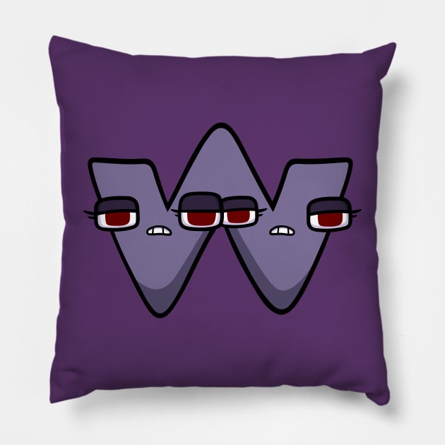 W, Alphabet Lore - Alphabet Lore - Pillow