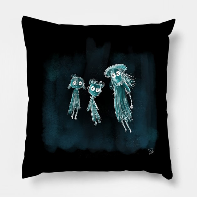 Coraline Ghost Children Pillow by hollydoesart