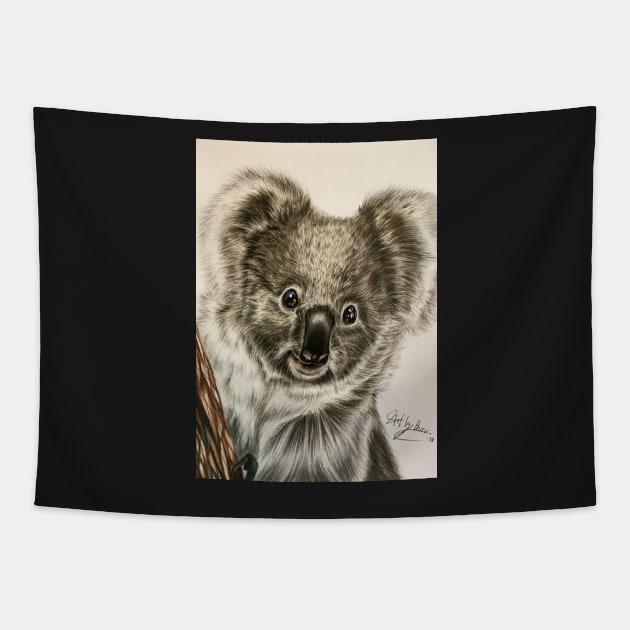 Koala Bear Tapestry by Artbythree