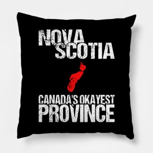 Nova Scotia Canada's Okayest Province NS Pillow