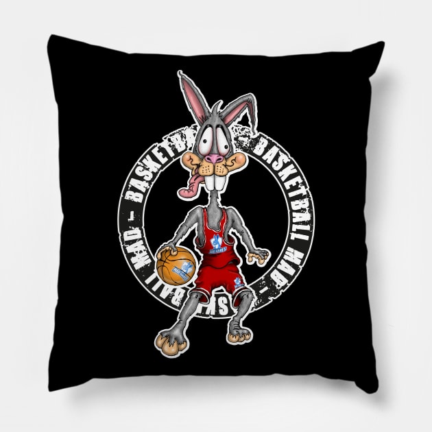 Basketball Mad Crazy About Basketball Pillow by Status71