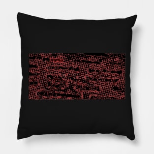 Red circuits Pillow