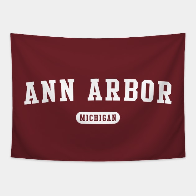 Ann Arbor, Michigan Tapestry by Novel_Designs