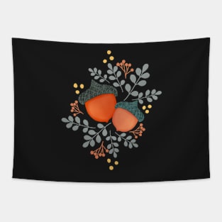 Fall in love (with acorns) Tapestry