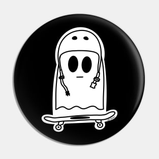 Skating Ghost Pin