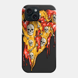 pizza skull Phone Case