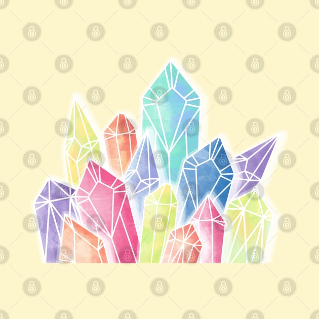 Crystals Yellow by PrintablesPassions