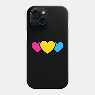 Pansexual Pride Hearts Phone Case