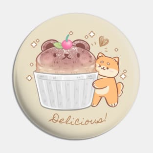 Bear Souffle Pin