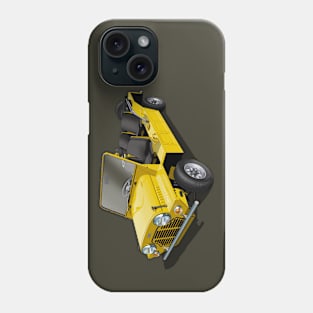 Austin Mini Moke in yellow Phone Case