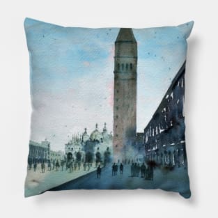 Venice - St Mark's Square painting Pillow