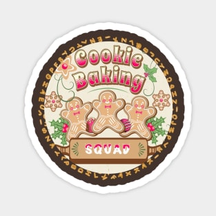 Cute Gingerbread Cookie Baking Squad Magnet