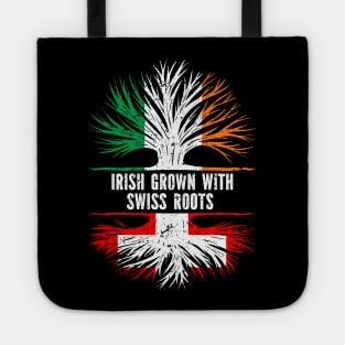 Irish Grown With Swiss Roots Ireland Flag Tote